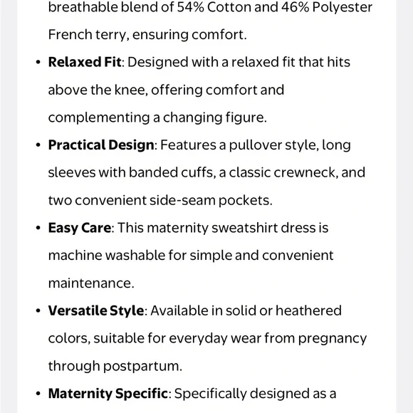 Time and Tru Black Long Sleeve Dress - Picture 5 of 5